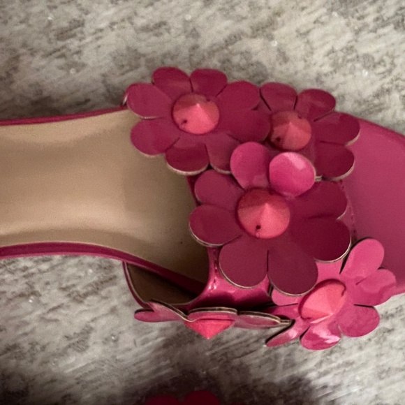 Nine West pink flower sliders NWOT - Picture 4 of 4